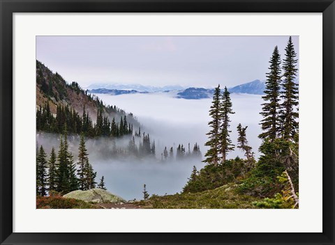 Framed British Columbia, Whistler Mountain, Clouds Print