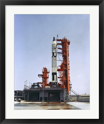 Framed Gemini 5 Spacecraft on its Launch Pad Print