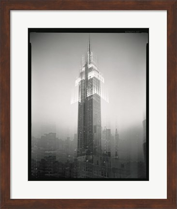 Framed Empire State Building Motion Landscape #2 Print