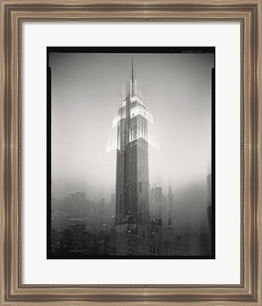 Framed Empire State Building Motion Landscape #2 Print