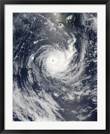 Framed Tropical Cyclone Wilma Print