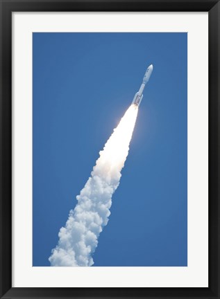 Framed Atlast V Rocket Carrying the Juno Spacecraft During a Midday Launch Print