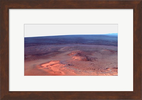 Framed False Color Mosaic of Greeley Haven on Mars Print