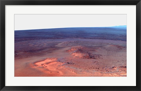 Framed False Color Mosaic of Greeley Haven on Mars Print