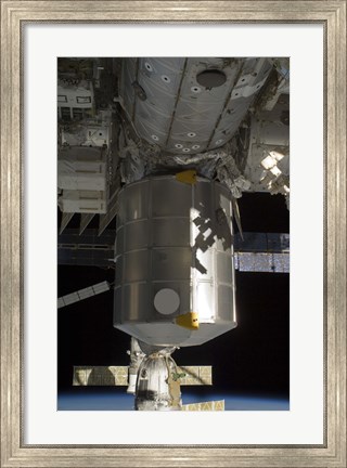 Framed Permanent Multipurpose Module attached to the International Space Station Print