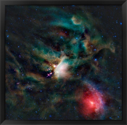 Framed Rho Ophiuchi Cloud Complex Print