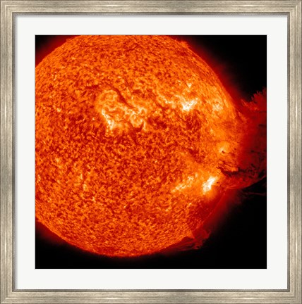 Framed M-2 solar Flare with Coronal Mass Ejection Print