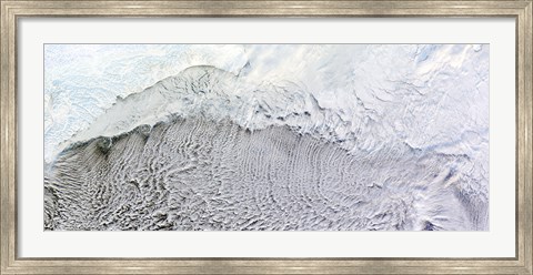 Framed Cloud Streets over the Bering Sea Print