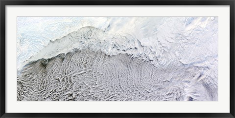 Framed Cloud Streets over the Bering Sea Print