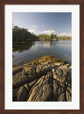 Framed Skull Cove, Bramham Island, British Columbia, Canada Print