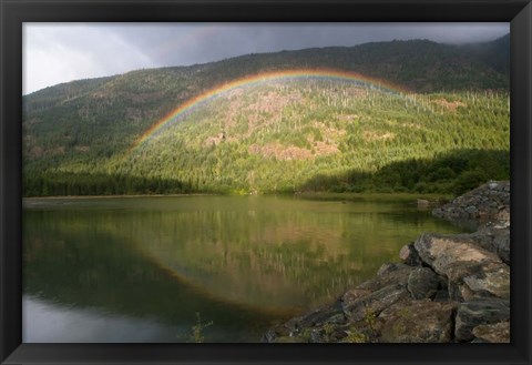 Framed Buttle Lake, Vancouver Isl, British Columbia Print