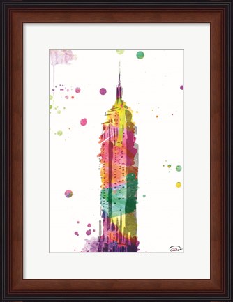 Framed Empire Watercolor Print