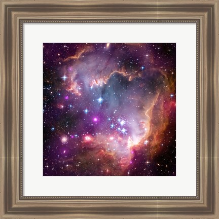 Framed Taken Under the &quot;Wing&quot; of the Small Magellanic Cloud Print