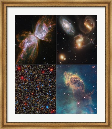 Framed Hubble Servicing Mission 4 Early Release Observations Print