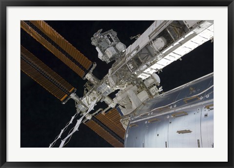 Framed Portion of the International Space Station Print