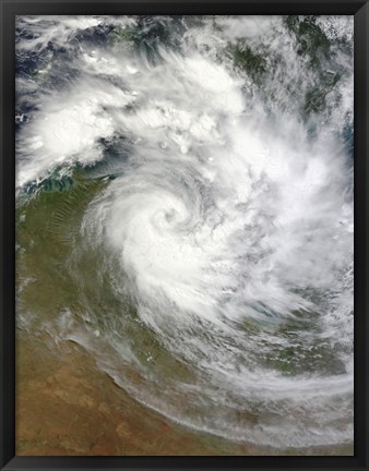 Framed Tropical Cyclone Paul over Australia Print