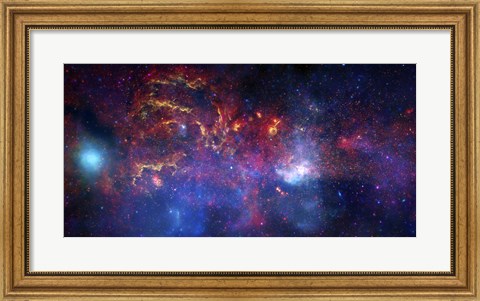 Framed central Region of the Milky Way Galaxy Print
