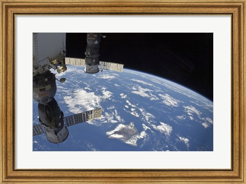 Framed View from Space Showing part of the Hawaiian Island Chain Print