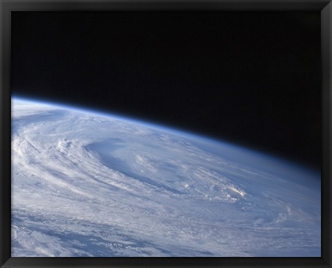 Framed High-Oblique view of the Extra-Tropical Unnamed Cyclone that Merged with Hurricane Earl Print