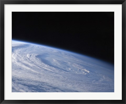 Framed High-Oblique view of the Extra-Tropical Unnamed Cyclone that Merged with Hurricane Earl Print