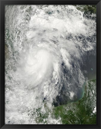 Framed Tropical Storm Hermine in the Gulf of Mexico Print