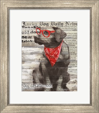 Framed Lucky Dog Print