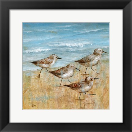 Framed Sandpipers I Print