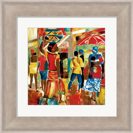 Framed Market Day I Print