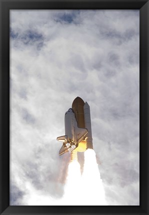 Framed Space Shuttle Atlantis Lifts Off from Kennedy Space Center, Florida Print