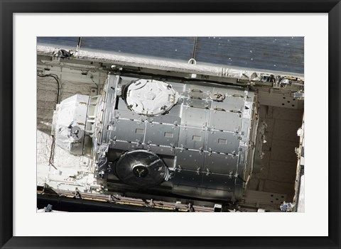 Framed Tranquility Node in Space Shuttle Endeavour&#39;s Cargo Bay Print