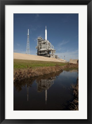 Framed Ares I-X rocket Print