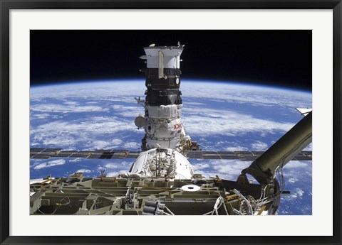 Framed Mini Research Module 2 Docked with the International Space Station Print