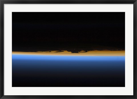 Framed Layers of Earth&#39;s Atmosphere Print