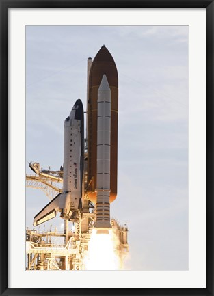 Framed Space Shuttle taking off Print