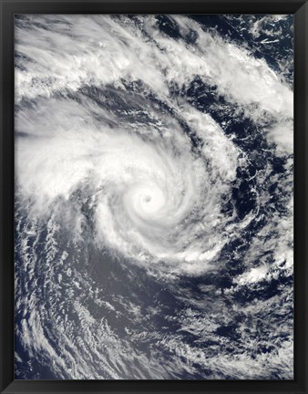 Framed Tropical Cyclone Edzani in the South Indian Ocean Print