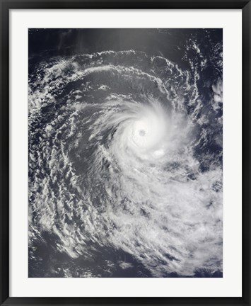 Framed Cyclone Anja over the Southern Indian Ocean Print