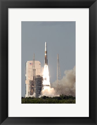 Framed Delta IV Rocket lfits off from its Launch Complex Print