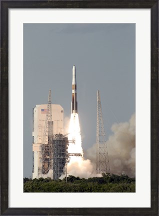 Framed Delta IV Rocket lfits off from its Launch Complex Print