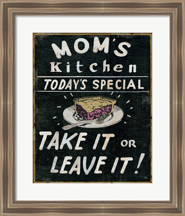 Framed Mom&#39;s Kitchen Print