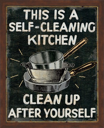 Framed Self Cleaning Kitchen Print