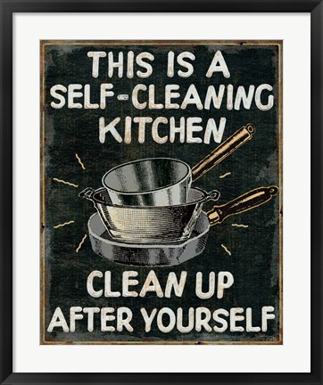 Framed Self Cleaning Kitchen Print