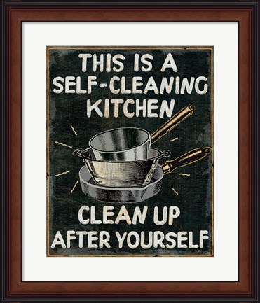 Framed Self Cleaning Kitchen Print