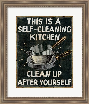 Framed Self Cleaning Kitchen Print