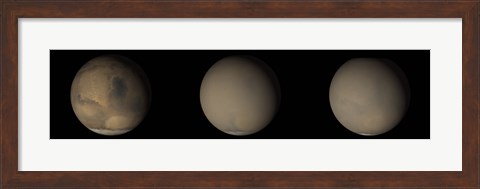 Framed 2001 Great Dust Storms on Mars Print