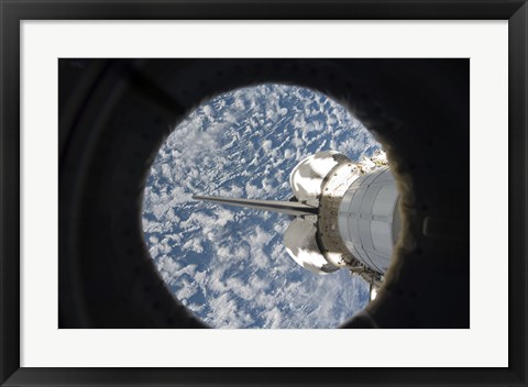 Framed Space Shuttle Endeavour&#39;s Cargo Bay Print