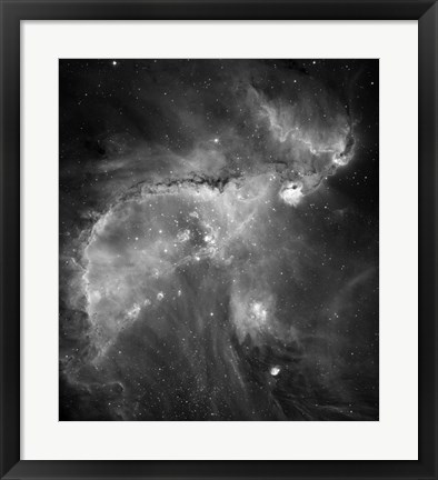 Framed NGC 346 and N66 in the Small Magellanic Cloud Print