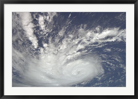 Framed Hurricane Bertha Print