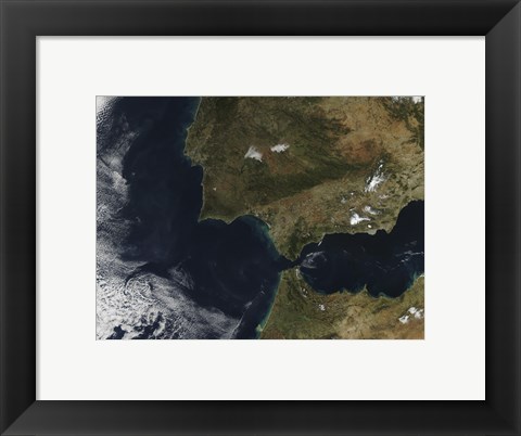 Framed Strait of Gibraltar Print