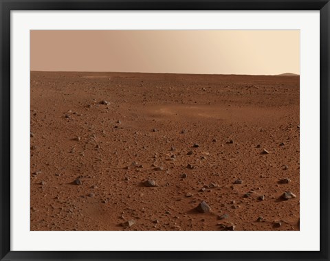 Framed Rocky Surface of Mars Print