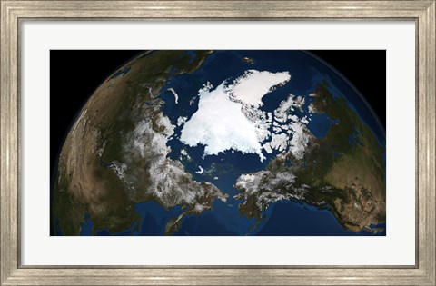 Framed Arctic sea ice Print